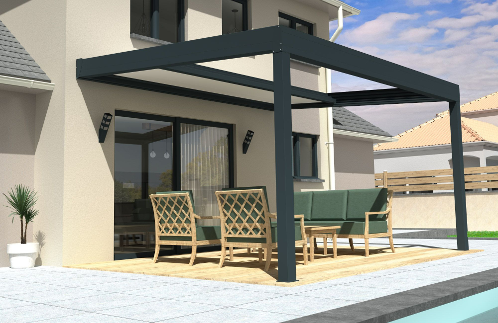 Pergola Pechon Thermotop con techo retráctil  - 1