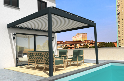 Pérgola bioclimatica Mareal perpendicular  - 1