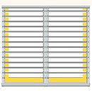 Iluminacion leds 2 lados (2 modulos)