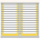 Iluminacion leds 3 lados (2 modulos)